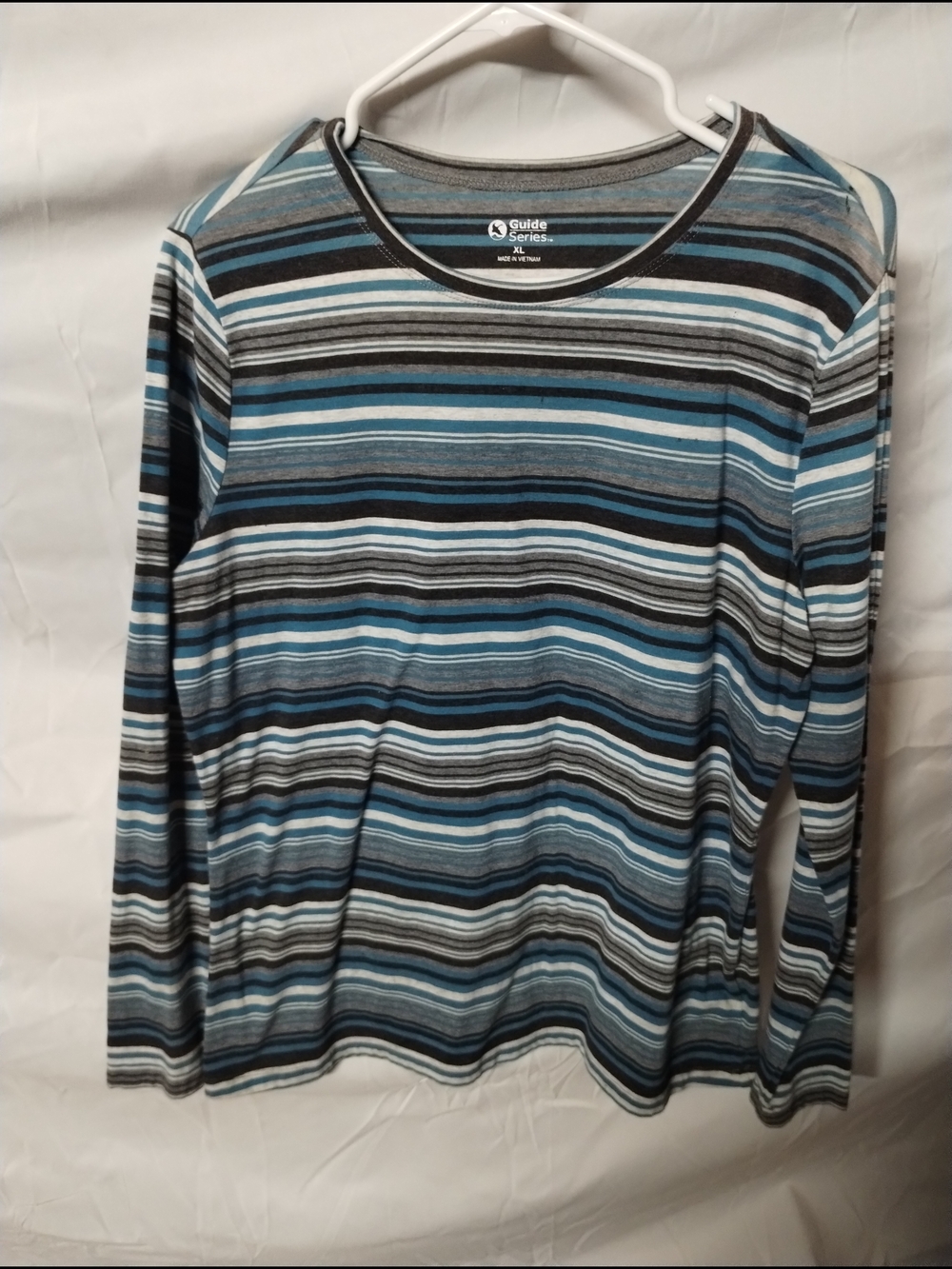 Guide Series Blue Striped Long Sleeve Tee - Women